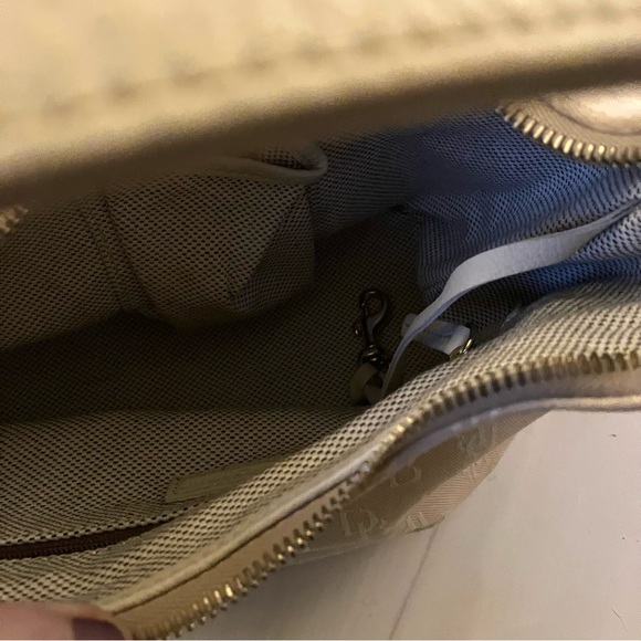 Dooney & Bourke Small Logo Cream Canvas Bucket Bag - Picture 2 of 6